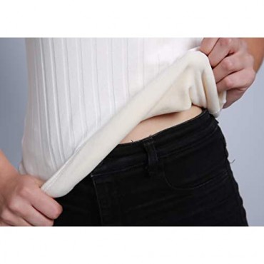 FOURSTEEDS Women Cotton Thermal Fleece Lined Wide Straps Underwear Cami Tank Top