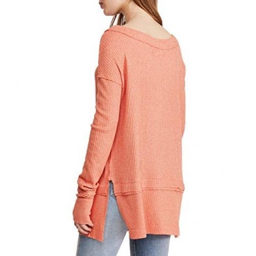 Free People Women's Oversize North Shore Thermal Knit Tunic Top
