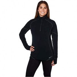 Hot Chillys Women's Micro-Elite XT Zip-T Mountain-Weight Body Fit Base Layer