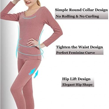Alingdaundwr Womens Long Johns Thermal Underwear Set Smooth Seamless Base Layers S-XL
