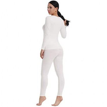 Amorbella Womens Cotton Thermal Underwear Long Johns Base Layer Set
