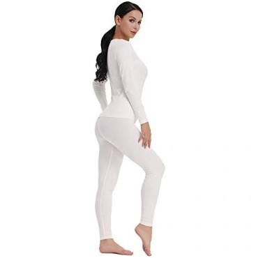 Amorbella Womens Cotton Thermal Underwear Long Johns Base Layer Set