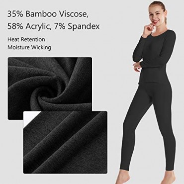 BAMBOOL Cool Women's Thermal Underwear Set Bamboo Viscose