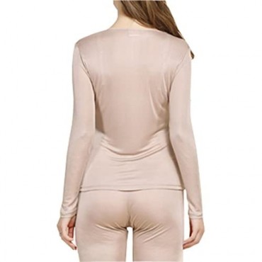 Fashion Silk Women's Silk Long Underwear | Silk Thermal Underwear Sets for Women Mulberry Silk Long Johns