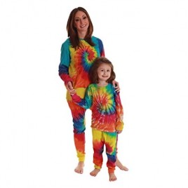 Just Love Tie Dye Mommy and Me Thermal Sets for Women & Children