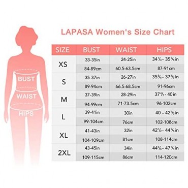 LAPASA Women's Thermal Underwear Long John Set Fleece Lined Base Layer Top and Bottom L17L41