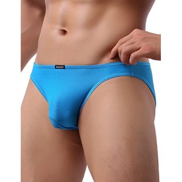iKingsky Men's Seamless Front Pouch Bikini Underwear Sexy Low Rise Breathable Men Tagless Briefs Underwear