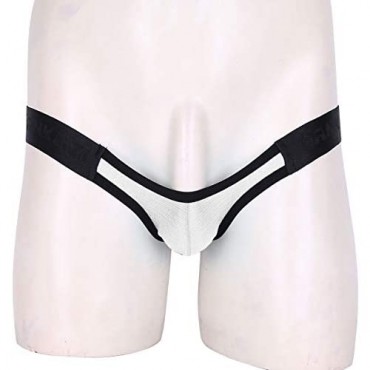 YONGHS Men's Lingerie Low Waist Bulge Pouch G-String Thong T-Back Jockstrap Underwear
