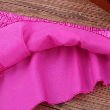 zdhoor Men Satin Shiny Sissy Panties High Cut Bikini Thong G-String Underwear Underpants Lingerie