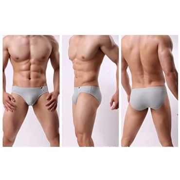 COMLIFE Men's Nylon Low Rise Trunks Pouch Bright Panties Comfortable Underpant