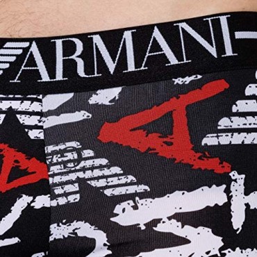 Emporio Armani Men's All Over Graphic Logo Trunk