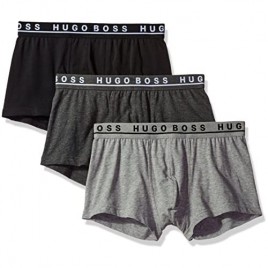 Hugo Boss Men's 3-Pack Stretch Cotton Regular Fit Trunks