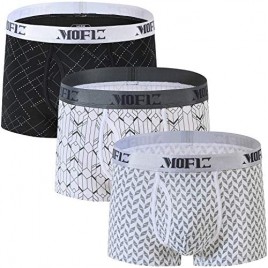 JINSHI Men's Trunk Underwear Bamboo Ultra Soft Breathable Underwear Trunks Inseam 3 3-PACK/6-PACK