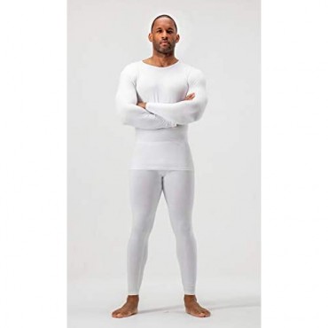 DEVOPS Men's Thermal Underwear Long Johns Set with Fleece Lined