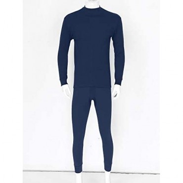 Freebily Men's Ultra Soft Thermal Underwear Long Johns Fleece Base Layer Top & Bottom Set