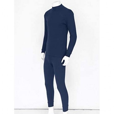 Freebily Men's Ultra Soft Thermal Underwear Long Johns Fleece Base Layer Top & Bottom Set