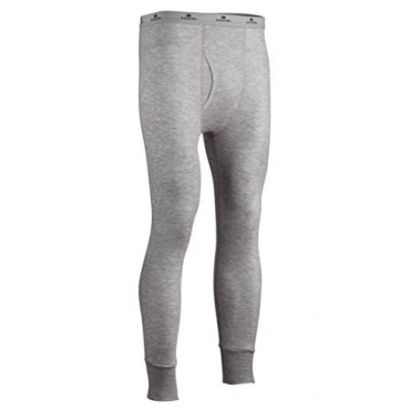 Indera Men's Tall Two-Layer Performance Thermal Underwear Pant with Silvadur Heather Grey 3X