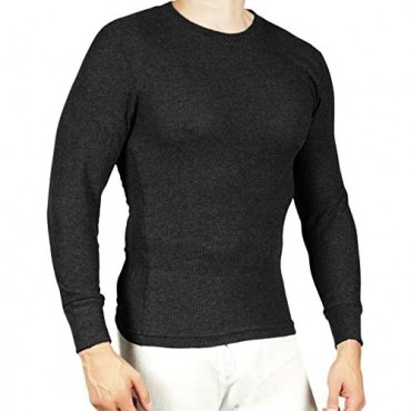 Joe Boxer Thermal Crew Tops - Base Layer Shirt - Long Sleeve Undershirt