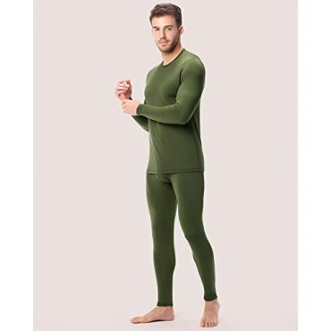 LAPASA Thermal Underwear for Men Long John Set Fleece Lined Base Layer Top and Bottom M11
