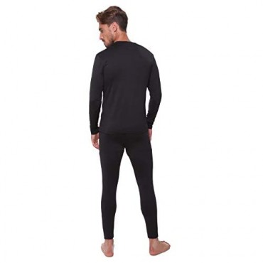 Men Thermal Performance Underwear Set by Outland; Base Layer; Soft Fleece; Warm Long Sleeve Shirt and Long Johns