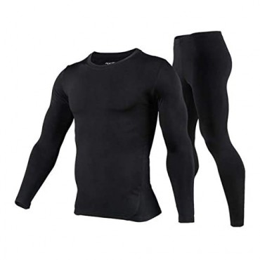 Mens Thermal Underwear Set - Cold Weather Thermal Long Johns & Winter Skiing Warm Top and Bottom Set