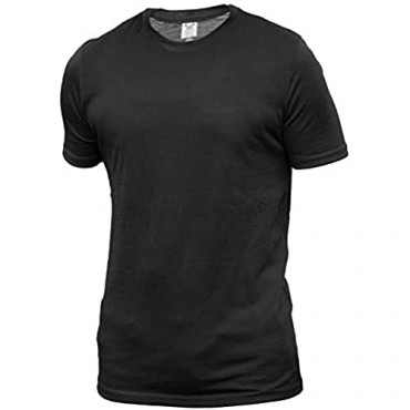 Merino 365 Mens 100% New Zealand Merino Wool Crew Neck Short Sleeve T-Shirt