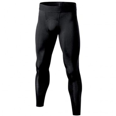 Self Pro Men's Thermal Compression Pants Athletic Sports Leggings Running Tights Cold Weather Winter Warm Base Layer Bottom