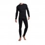 Thermal Underwear for Men  Mens Long Johns Set Fleece Lined Long Sleeve Thermals Black