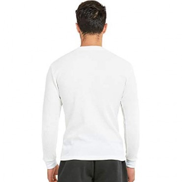 ToBeInStyle Men's Heavy or Medium Weight Premium Waffle Thermal Long Sleeve Crewneck Shirt