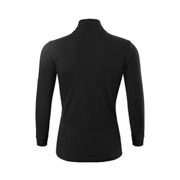 Turtleneck Men Long Sleeve Thermal Underwear Sweater Mock Turtleneck Base Layer Shirt for Men Black White