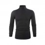 Turtleneck Men Long Sleeve Thermal Underwear Sweater Mock Turtleneck Base Layer Shirt for Men  Black White