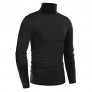 ZEGOLO Mens Thermal Mock Turtleneck Long Sleeve T Shirt Knitted Pullover Basic Slim Fit Shirts