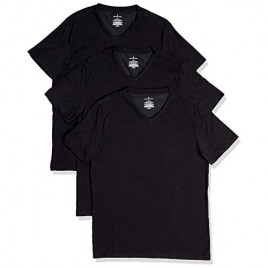  Brand - Buttoned Down Men's 3-Pack Supima Cotton Stretch V-Neck Undershirts