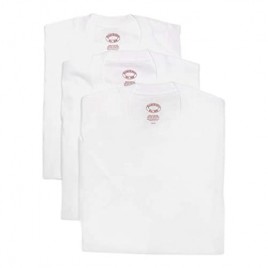 Brooks Brothers Men's 3 Pack Combed Cotton Crewneck Short Sleeve Tee Undershirt Shirt Pack White