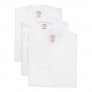 Brooks Brothers Men's 3 Pack Combed Cotton Crewneck Short Sleeve Tee Undershirt Shirt Pack White