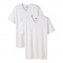 CYZ Mens Cotton Stretch V-Neck Undershirts Fitted T-Shirt 2-PK
