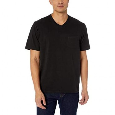 Essentials Men's 2-Pack Regular-Fit Short-Sleeve V-Neck Pocket T-Shirt