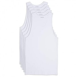 Essentials Men's Big and Tall 5-Pack Tank Undershirts fit by DXL