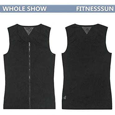 FitnessSun Mens Tights Undershirt Compression Base Layer Abs Abdomen Slim