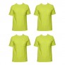 Fruit of the Loom Men's 4-Pack of Pocket T-Shirts  Safety Green  L (Pack of 4)