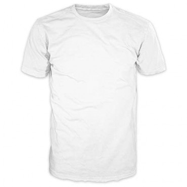 FSD Basic Plain Crew Neck Short Sleeve T-Shirts for Men (Pack of 4 Regular -5XL Big and Tall)