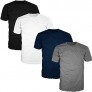 FSD Basic Plain Crew Neck Short Sleeve T-Shirts for Men (Pack of 4 Regular -5XL  Big and Tall)