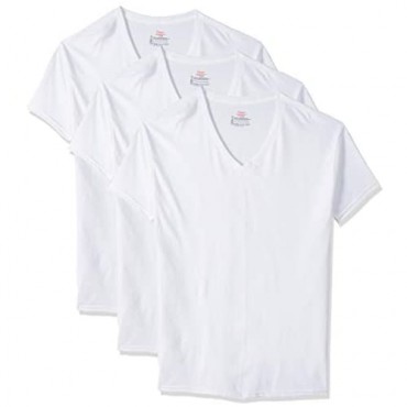 Hanes 3-Pack V-Neck T-Shirt 777 L/G White