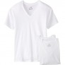 Hanes Men's 3-Pack Tagless V-Neck Shirts  White  X-Large