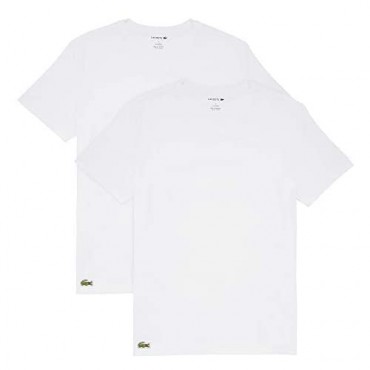 Lacoste Men's Casual Classic Cotton Stretch 2 Pack V-Neck T-Shirts