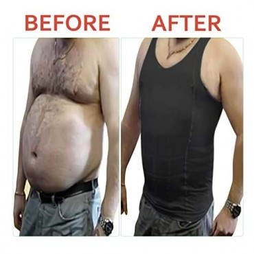Men's Compression Shirt Undershirt Slimming Man Bra
