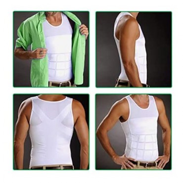 Men's Compression Shirt Undershirt Slimming Man Bra