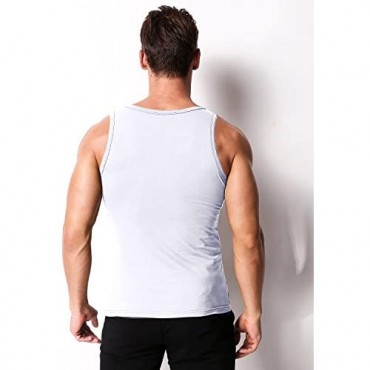 MODCHOK Men's Tank Top Cotton Workout A-Shirt Sleeveless Casual Undershirt Sport Muscle Classic Tee