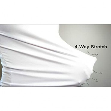 Sijo Premium Men's V Neck Bamboo Modal Undershirt Ultra Soft Anti-Odor and Stretchy (White Black Grey)