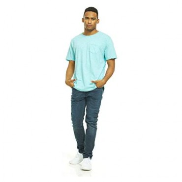 SOCKS'NBULK Mens Cotton Crew Neck Short Sleeve T-Shirts Mix Colors Bulk